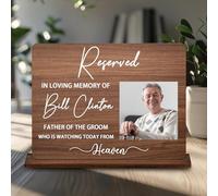 In Loving Memory Wedding Sign,Personalized Wedding Memorial Plaques for Loved Ones,Wedding Decorations to Commemorate Deceased Relatives,Condolence Gifts (styleA-13)