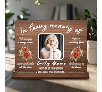 In Loving Memory Wedding Sign,Personalized Wedding Memorial Plaques for Loved Ones,Wedding Decorations to Commemorate Deceased Relatives,Condolence Gifts (styleA-10)