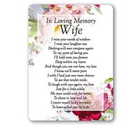 In Loving Memory Wife Waterproof Graveside Memorial Card - TY194