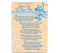 In Loving Memory - You're Out Of Pain Now - Grave/Graveside Memorial Card