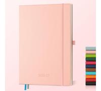 IN-LUXPRO Academic Diary 2026-2027: A4 Week to View (29x21.5 cm) 18 Months(Jul'26 - Dec'27) Weekly & Monthly Planner with Month Tabs & Inner Pocket, Expenses/Note Pages, PU Leather Pink