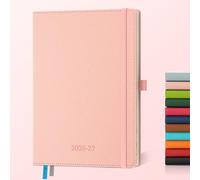 IN-LUXPRO Academic Diary 2026-2027: A5 Week to View (21.9x16.2 cm) 18 Months(Jul'26 - Dec'27) Weekly & Monthly Planner with Month Tabs & Inner Pocket, Expenses/Note Pages, PU Leather Pink