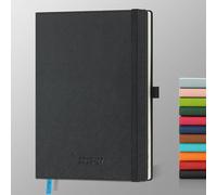 IN-LUXPRO Academic Diary 2026-2027: A5 Week to View (21.9x16.2 cm) 18 Months(Jul'26 - Dec'27) Weekly & Monthly Planner with Month Tabs & Inner Pocket, Expenses/Note Pages, PU Leather Black