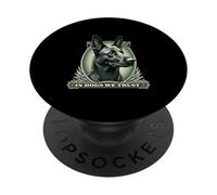In Malinois We Trust Funny Vintage Belgian Shepherd Dog PopSockets Adhesive PopGrip