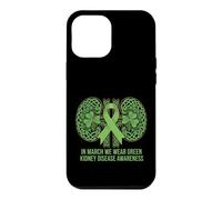 In March We Wear Green Kidney Disease Awareness Shamrock Case for iPhone 12 Pro Max