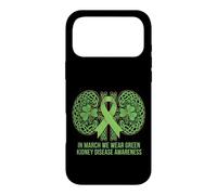 In March We Wear Green Kidney Disease Awareness Shamrock Case for iPhone 17 Pro Max