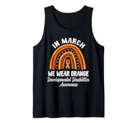 in March We Wear Orange Developmental Disabilities Tank Top