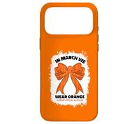 In March We Wear Orange Multiple Sclerosis Bow For Women Case for iPhone 17 Pro Max