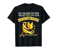 in March We Wear Yellow for Endometriosis + Yellow Ribbon T-Shirt