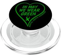 In May We Wear Green - Mental Health Awareness Month 2026 PopSockets PopGrip for MagSafe