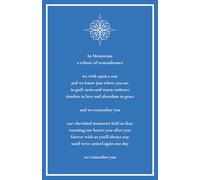 In Memoriam A Tribute Of Remembrance: Guest Book for Sharing Fond Memories and Final Goodbyes | Attendance Notebook for Funeral, Wake or Celebration ... Keepsake Journal for Final Words of Farewell