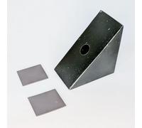 In Memoriam Rectangular Tile Grave Plaque (20 x 15 cm) (Metal Stand, Stand)