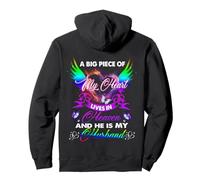 In Memories of my Husband, My Husband Is My Angel In Heaven Pullover Hoodie