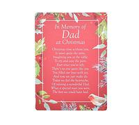 In Memory at Christmas Graveside Memorial Card with Robin Image - Dad 3758