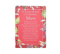 In Memory at Christmas Graveside Memorial Card with Robin Image - Mum 3765