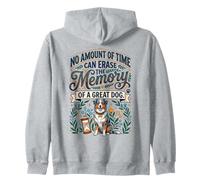 In Memory of a Great Dog, AUSTRALIAN SHEPHERD Pet Loss Zip Hoodie