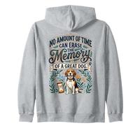 In Memory of a Great Dog, Beagle Pet Loss Zip Hoodie