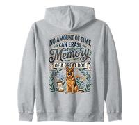 In Memory of a Great Dog, German Shepherd Pet Loss Zip Hoodie