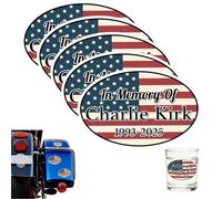 in Memory of Charlie Kirk Sticker, Pray for Charlie Kirk Stickers, Freedom America Patriot Decal, Political Republican Gifts Decoration for Laptops, Phones, Water Bottles,Easy to Use