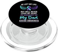 In Memory of Dad Suicide Awareness Prevention PopSockets PopGrip for MagSafe