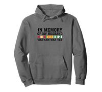 In Memory Of My Husband Vietnam War Vet US Veteran Pullover Hoodie