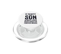 In Memory Of My Son Always Loved Never Forgotten Heaven PopSockets PopGrip for MagSafe