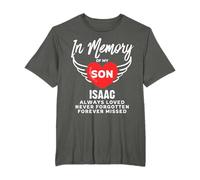 In Memory of Son Isaac Customized Personalized Memorial T-Shirt