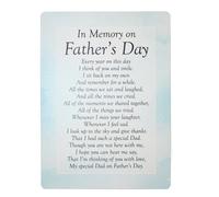 In Memory on Father's Day Waterproof Graveside Memorial Card 16cm