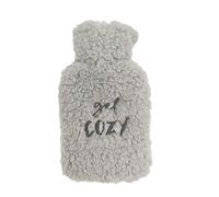 iN Mini Hot Water Bottle with Cover - Portable & Compact Heat Therapy for Hands, Neck & Cramps - Ideal for Travel, Period Pain Relief & Winter Comfort - Gifts for Women, Men (Grey)