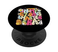 In My 67 Days Smarter Era Groovy 67th Day of School Teacher PopSockets Adhesive PopGrip
