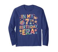 in My 7th Birthday Era Colorful Retro Fun Look Long Sleeve T-Shirt