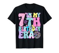 in My 7th Birthday Era Seven Bday 7 Year Old Birthday Girl Value Graphic T-Shirt, Men, Black, M