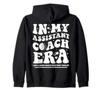 In My Assistant Coach Era Groovy Golf Coaching Zip Hoodie