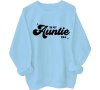 In My Auntie Era Sweatshirt, Auntie Sweatshirt, In My Cool Aunt Era Shirt Carolina Blue