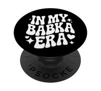 In My Babka Era, Funny Eastern European Grandma PopSockets Adhesive PopGrip