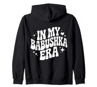 In My Babushka Era, Funny Russian Grandma Zip Hoodie