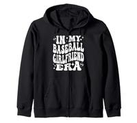 In My Baseball Girlfriend Era - Funny Baseball GF Zip Hoodie