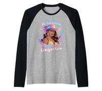 in My Black Cowgirl Era Glam Western Afro Style Women Men Raglan Baseball Tee