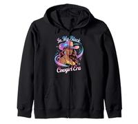 In My Black Cowgirl Era Glam Western Afro Style Women Men Zip Hoodie