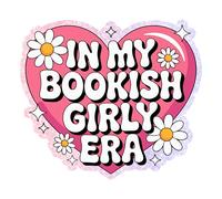 In My Bookish Girly Era Charms for Kindle for Phone, Dust Plug Charm 1.5 Inches Bookish Aesthetic, Book Lover, Pink, Reader Lightning/Type C Charging Port Acrylic Material Accessories for E-Reader