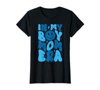 In My Boy Mom Era Groovy Retro Funny Mothers Day Women T-Shirt