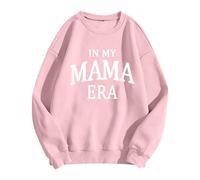 In My Boy Mom Era Sweatshirt Women Funny Mama Crewneck Pullover Mama Life Long Sleeve Gift Tops 2024 Fall
