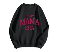 In My Boy Mom Era Sweatshirt Women Funny Mama Crewneck Pullover Mama Life Long Sleeve Gift Tops 2024 Fall