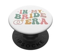 In My Bride Era Future Wife Retro Women Bachelorette Party PopSockets Adhesive PopGrip