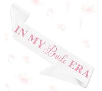 in My Bride Era Sash Pink Glitter Bachelorette Party Sash Bridal Shower Sash Bride to Be Sash for Women Future Mrs Bachelorette Party Decor Supplies