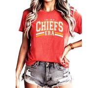 in My Chiefs Era Shirt for School Spirit Apparel for Adults and Kids, Vintage Red Shirt, XL