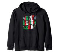 In My Christmas Era Cute Groovy Christmas Holiday Xmas Funny Zip Hoodie