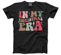 in My Christmas Era - Funny Retro Xmas - Mens and Youth Unisex T-Shirt - Christmas Jumper Clothing Swift Tour Vibe S Black
