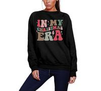 in My Christmas Era - Funny Retro Xmas - Youth & Womens Sweatshirt - Christmas Jumper Clothing Swift Tour Vibe XS Black