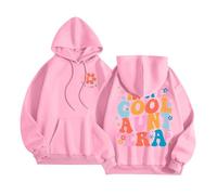 In My Cool Aunt Era Hoodies Sweatshirt for Women Auntie Long Sleeve Pullovers Jumpers Casual Oversized Aunt Hoodie Tops Pink